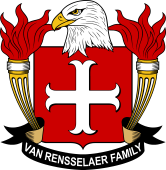 Coat of arms used by the Van Rensselaer family in the United States of America
