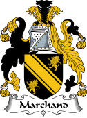 English Coat of Arms for the family Marchand