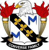Coat of arms used by the Converse family in the United States of America