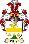 v.23 Coat of Family Arms from Germany for Podner