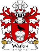 Welsh Coat of Arms for Watkin (AP JOHN HIR, of Breconshire)