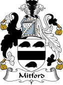 English Coat of Arms for the family Mitford