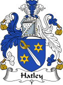 English Coat of Arms for the family Hatley