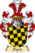 v.23 Coat of Family Arms from Germany for Haust