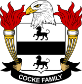 Coat of arms used by the Cocke family in the United States of America