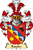 v.23 Coat of Family Arms from Germany for Roseler