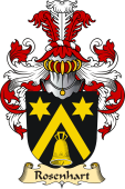 v.23 Coat of Family Arms from Germany for Rosenhart