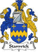 English Coat of Arms for the family Stanwix or Stanwick