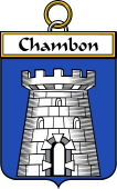 French Coat of Arms Badge for Chambon