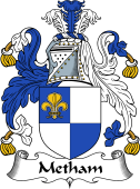 English Coat of Arms for the family Metham