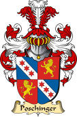 v.23 Coat of Family Arms from Germany for Poschinger