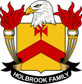 Coat of arms used by the Holbrook family in the United States of America