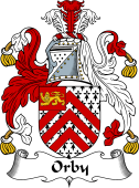 English Coat of Arms for the family Orby