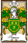 Scottish Coat of Arms Bookplate for Primrose