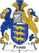English Coat of Arms for the family Proud (e)