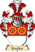 v.23 Coat of Family Arms from Germany for Krecker