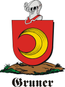 German shield on a mount for Gruner