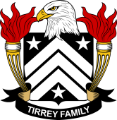 Coat of arms used by the Tirrey family in the United States of America