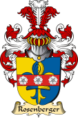 v.23 Coat of Family Arms from Germany for Rosenberger