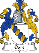 English Coat of Arms for the family Oare