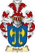 v.23 Coat of Family Arms from Germany for Stickel