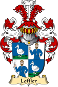 v.23 Coat of Family Arms from Germany for Loffler