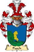 v.23 Coat of Family Arms from Germany for Pusch