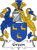 English Coat of Arms for the family Green