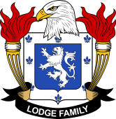 Coat of arms used by the Lodge family in the United States of America