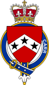 British Garter Coat of Arms for Carr (Scotland)