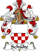 German Wappen Coat of Arms for Schülte