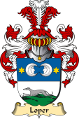 v.23 Coat of Family Arms from Germany for Loper