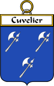 French Coat of Arms Badge for Cuvelier