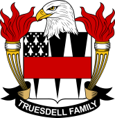 Coat of arms used by the Truesdell family in the United States of America