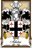 Scottish Coat of Arms Bookplate for Adiston