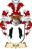 v.23 Coat of Family Arms from Germany for Krell