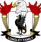 Coat of arms used by the Longley family in the United States of America