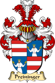 v.23 Coat of Family Arms from Germany for Preininger