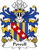 Welsh Coat of Arms for Powell (or POUUEL-Sir Hywel, ap Hywel)