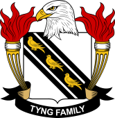 Coat of arms used by the Tyng family in the United States of America