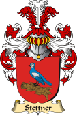 v.23 Coat of Family Arms from Germany for Stettner