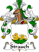 German Wappen Coat of Arms for Strauch