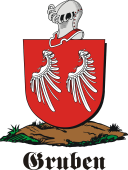 German shield on a mount for Gruben
