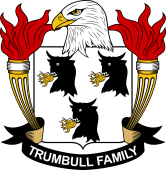 Coat of arms used by the Trumbull family in the United States of America