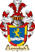 v.23 Coat of Family Arms from Germany for Lowenbach