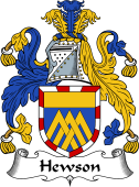 English Coat of Arms for the family Hewson