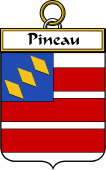 French Coat of Arms Badge for Pineau or Pinault
