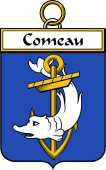 French Coat of Arms Badge for Comeau
