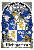 German Wappen Coat of Arms Bookplate for Weingarten