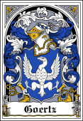 German Wappen Coat of Arms Bookplate for Goertz